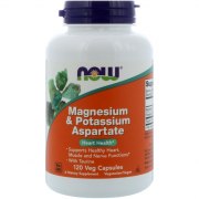 Заказать NOW Magnesium & Potassium Aspartate 120 вег капс